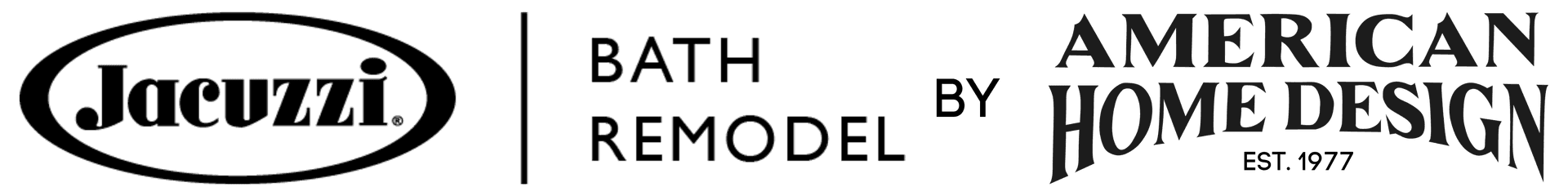 American Home Design Jacuzzi Bath Remodel Logo